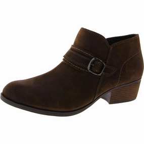 Seamless Comfort Snowy Path Wide Sole Charlten Bay Womens Suede Ankle Booties