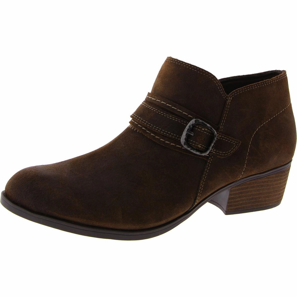 Charlten Bay Womens Suede Ankle Booties Trendy Footwear