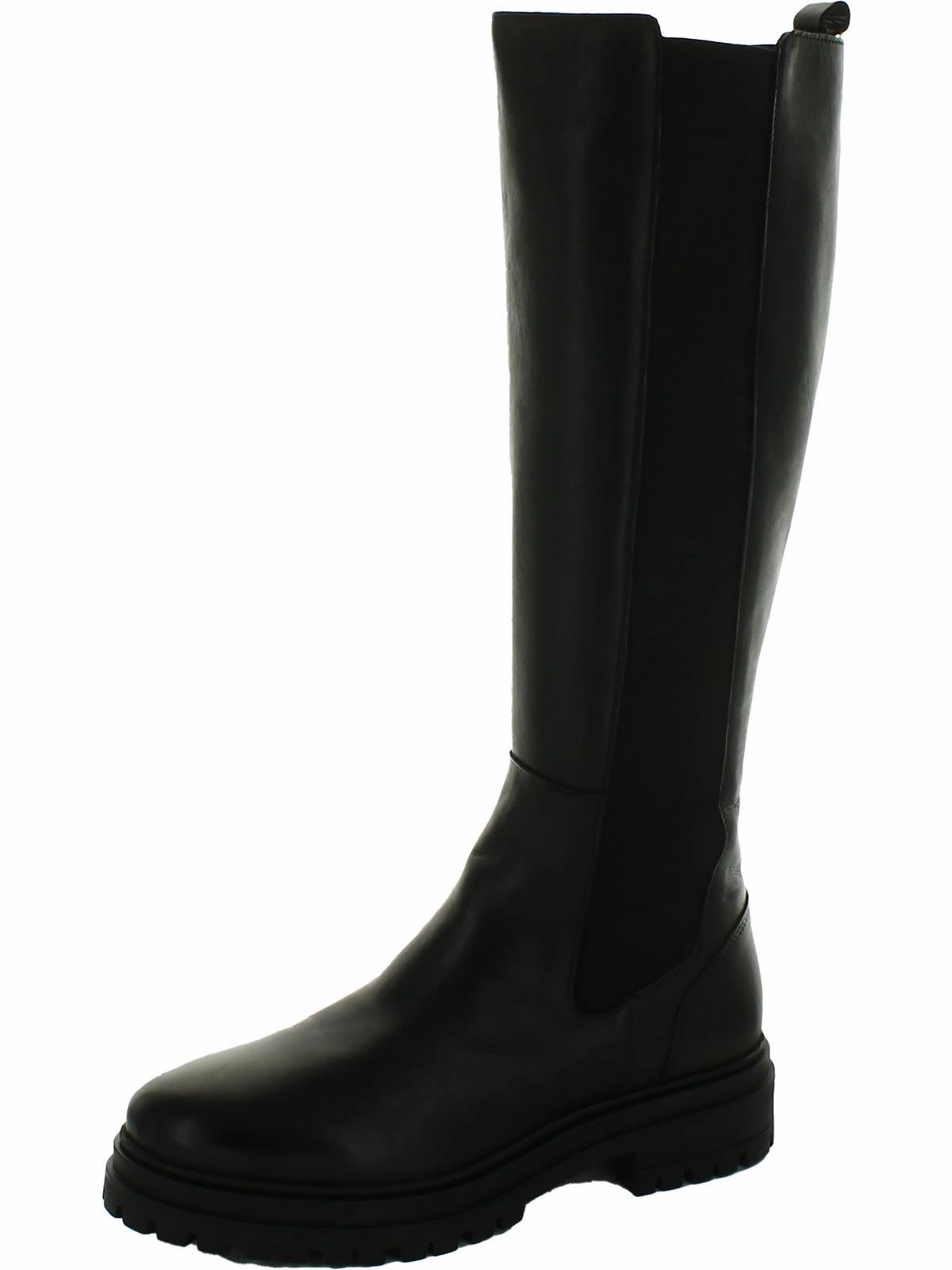 High Heel Snow Grip Loren  Womens Leather Tall Knee-High Boots