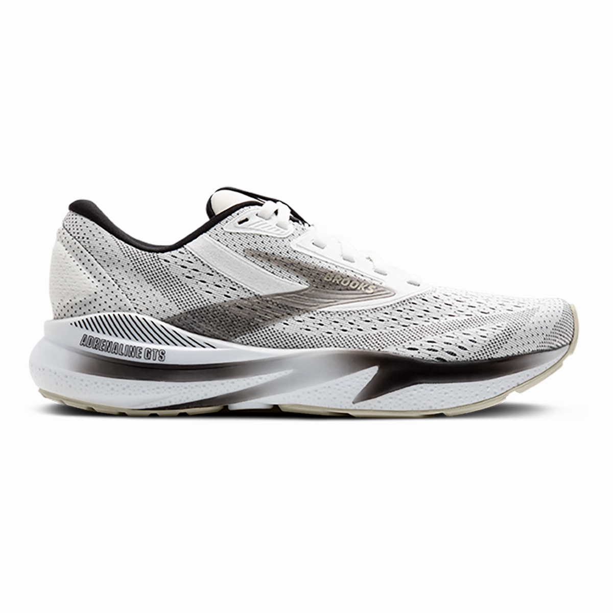 Brooks Adrenaline GTS 24 White - Black - Pelican outdoor - style shoes