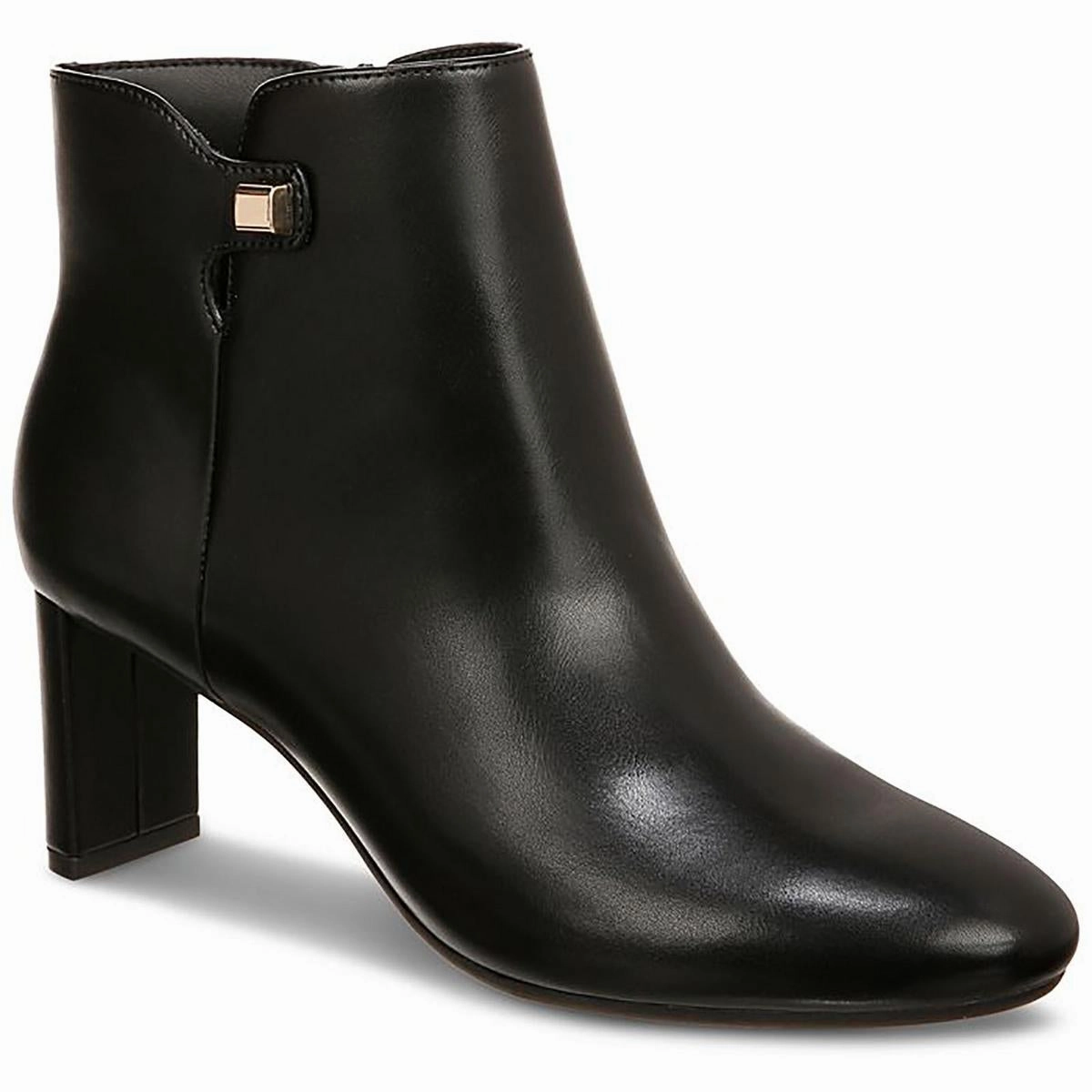 MemoryFoam PAAM Womens Faux Leather Almond Toe Ankle Boots