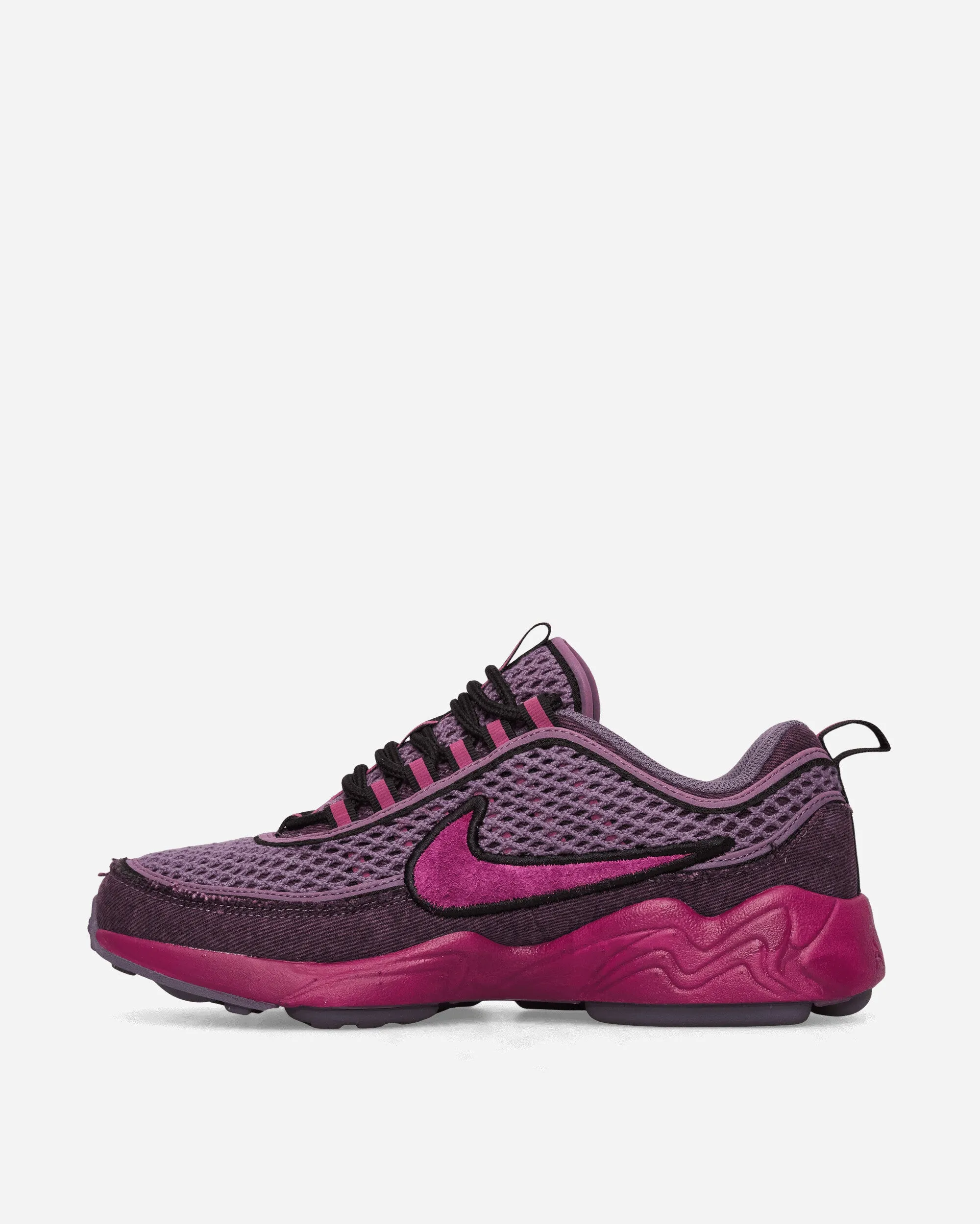 Firm Cushion Breathable Footbed Air Zoom Spiridon Sneakers Hot Fuchsia / Black
