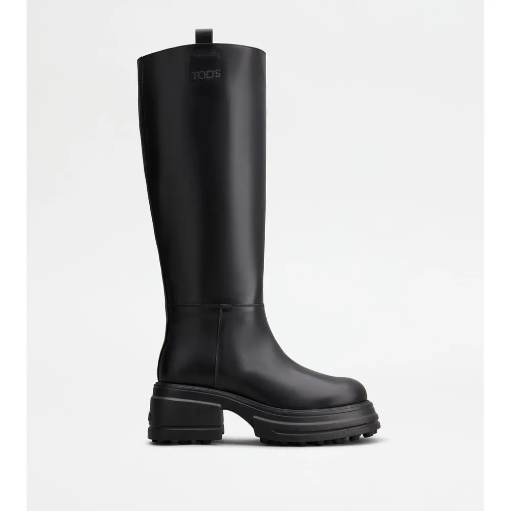 Platform Boots in Leather Thermal Core Snow Trekker