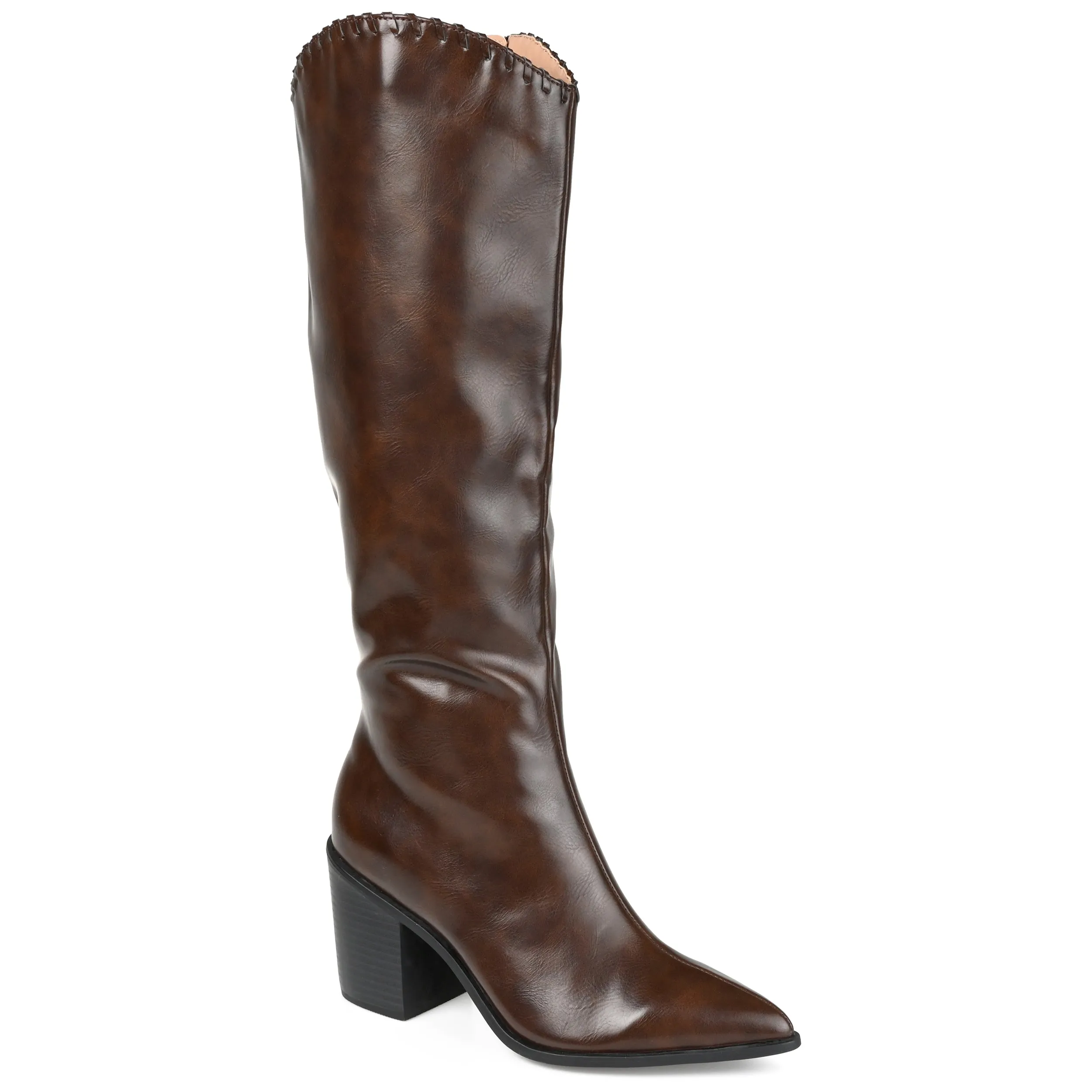 Journee Collection Women's Tru Comfort Foam Wide Width Extra Wide Calf Daria Boot Neutral design Padded Interior Cold Climate