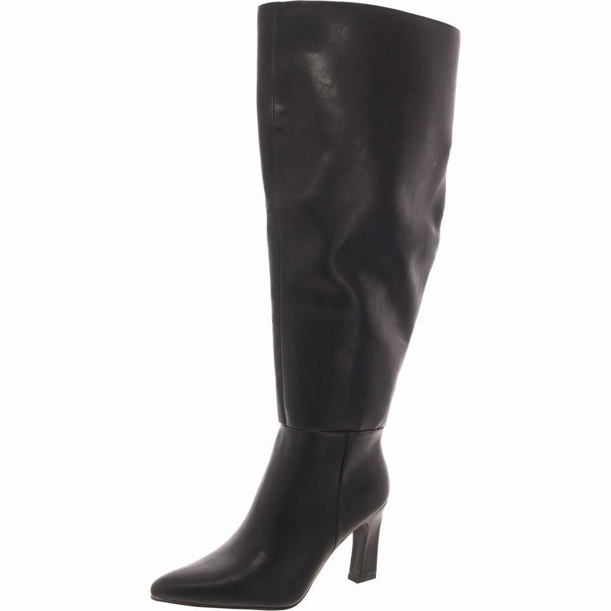Urban Bold Modern Utility Sizzlee Womens Pull On Stiletto Over-The-Knee Boots