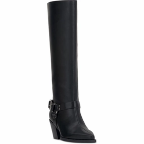 Jameap Womens Solid Leather Knee-High Boots Insulated Urban Traveler