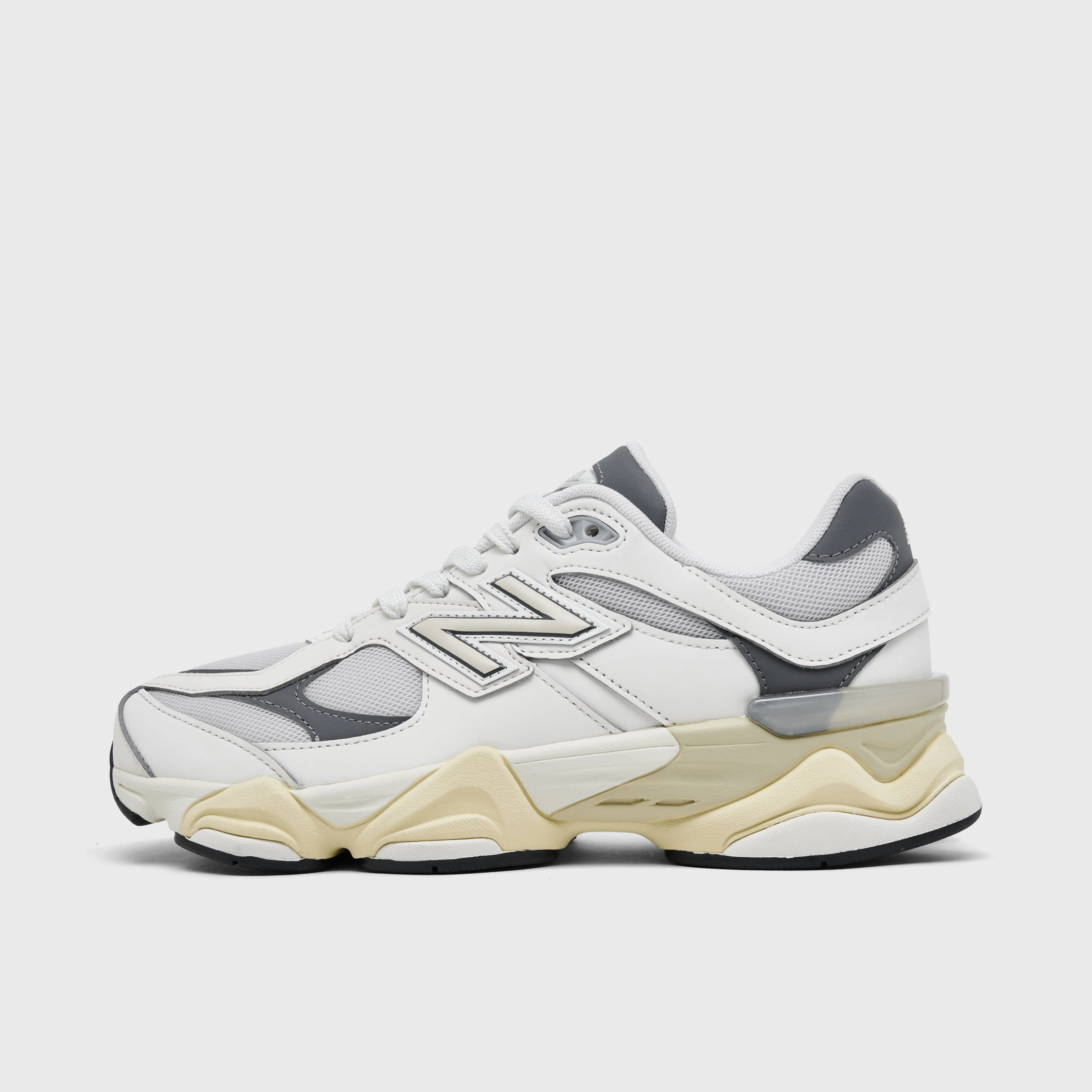 New Balance Juniors' 9060 Sea Salt / Castlerock Reinforced Seams