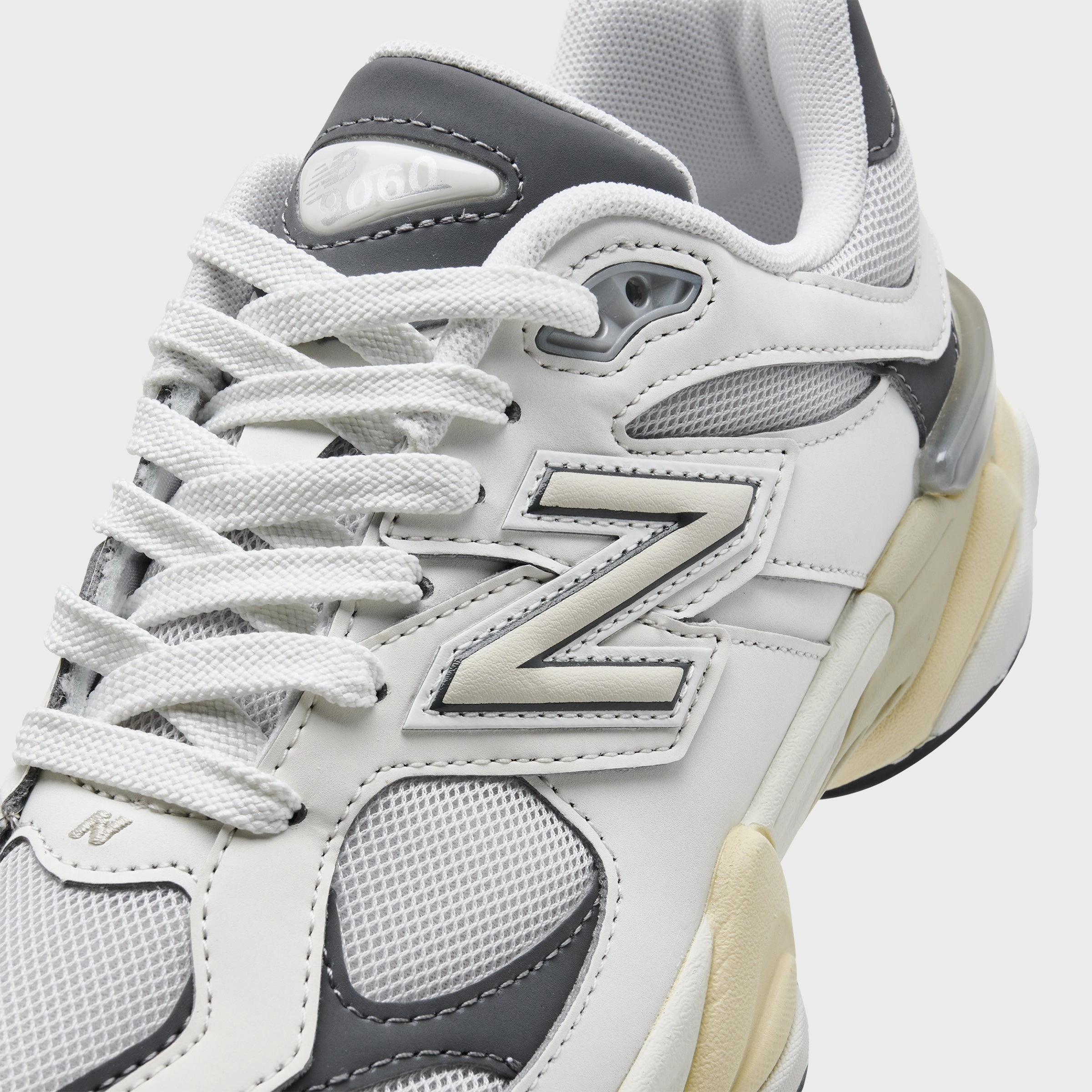 adjustable running wear running in a pedestrian path area shoes New Balance Juniors' 9060 Sea Salt / Castlerock