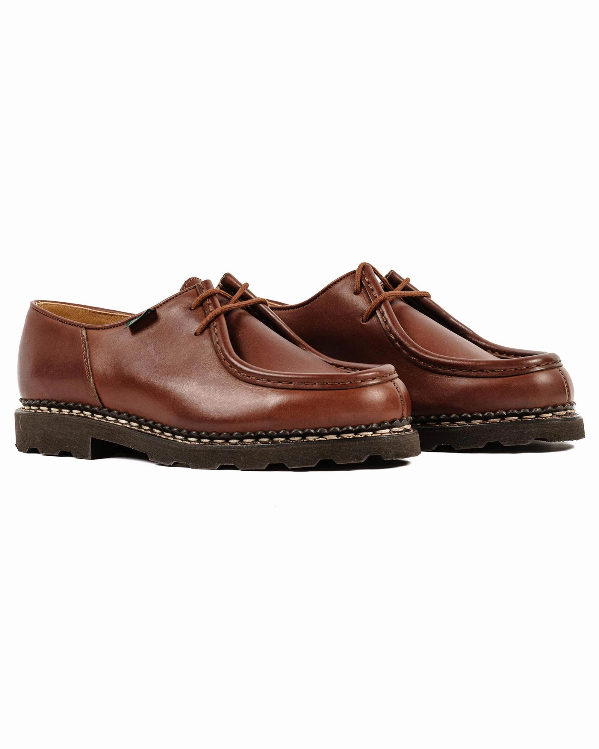 Paraboot Michael Lisse Marron Lightweight Form Road Trip