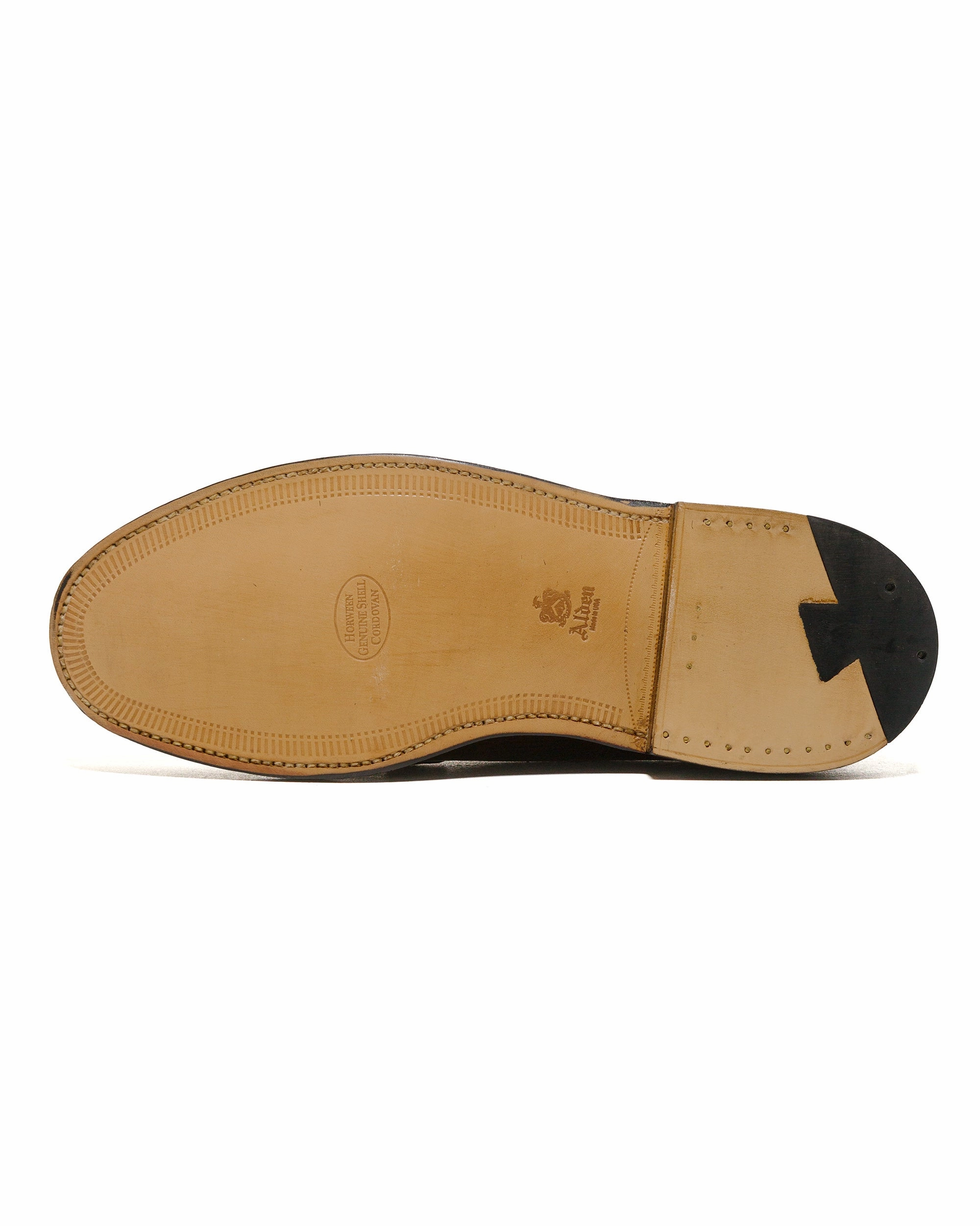 Alden Plain Toe Blucher Colour 8 Shell Cordovan 990 Quality Wet Grip