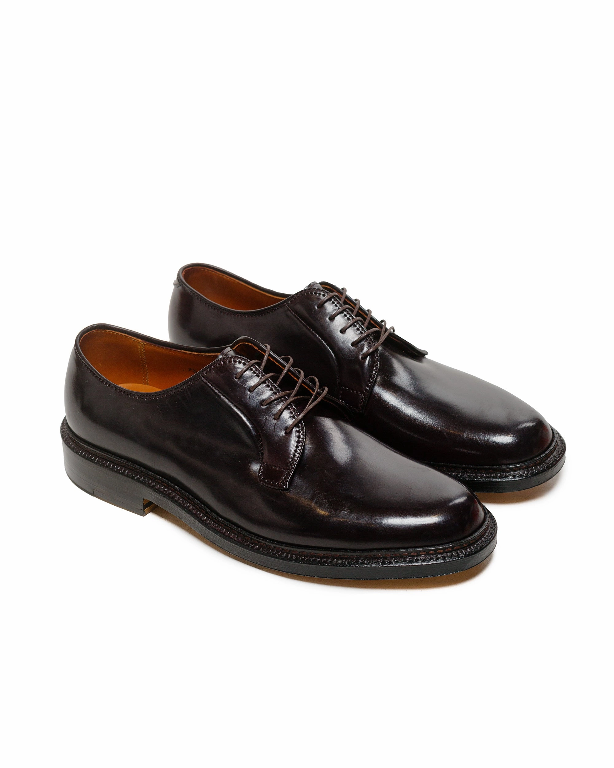 Court Grip Party Mood Alden Plain Toe Blucher Colour 8 Shell Cordovan 990