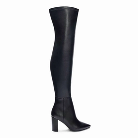 Flexible Frame Rural Traveler Women's Slim Fit Over The Knee Boot In Black