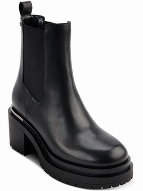 Pure White Reinforced Form Windy Weather Patria   Womens Man Made Block Heel Chelsea Boots