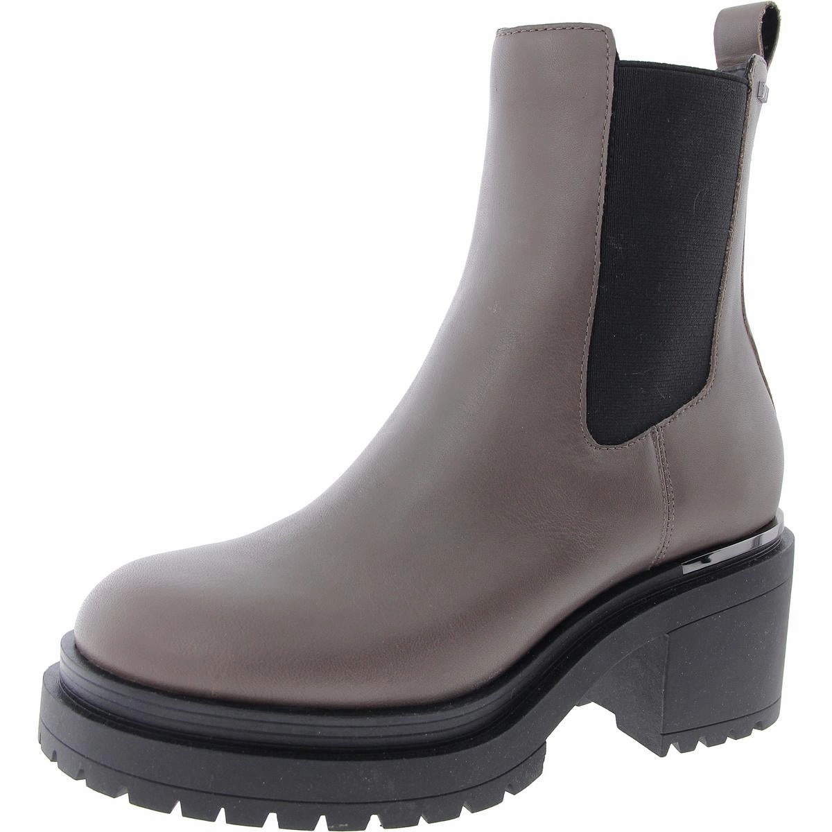 Heel Support Waterproof Cold Climate Patria   Womens Man Made Block Heel Chelsea Boots