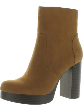 Elasticated Tourist PATRICEE Womens Textile Upper Faux Leather Ankle Boots