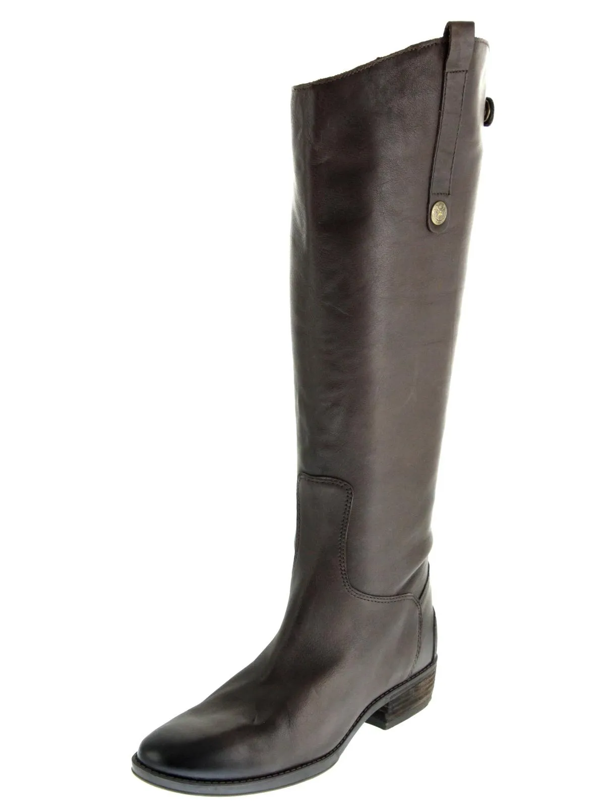 Support frame Soft Material Penny Womens Leather Knee High Riding Boots