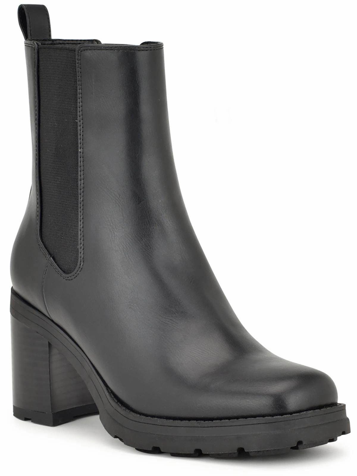 Conga 3 Womens Block Heel Faux Leather Mid-Calf Boots Comfort Edge Low Profile Cold Climate
