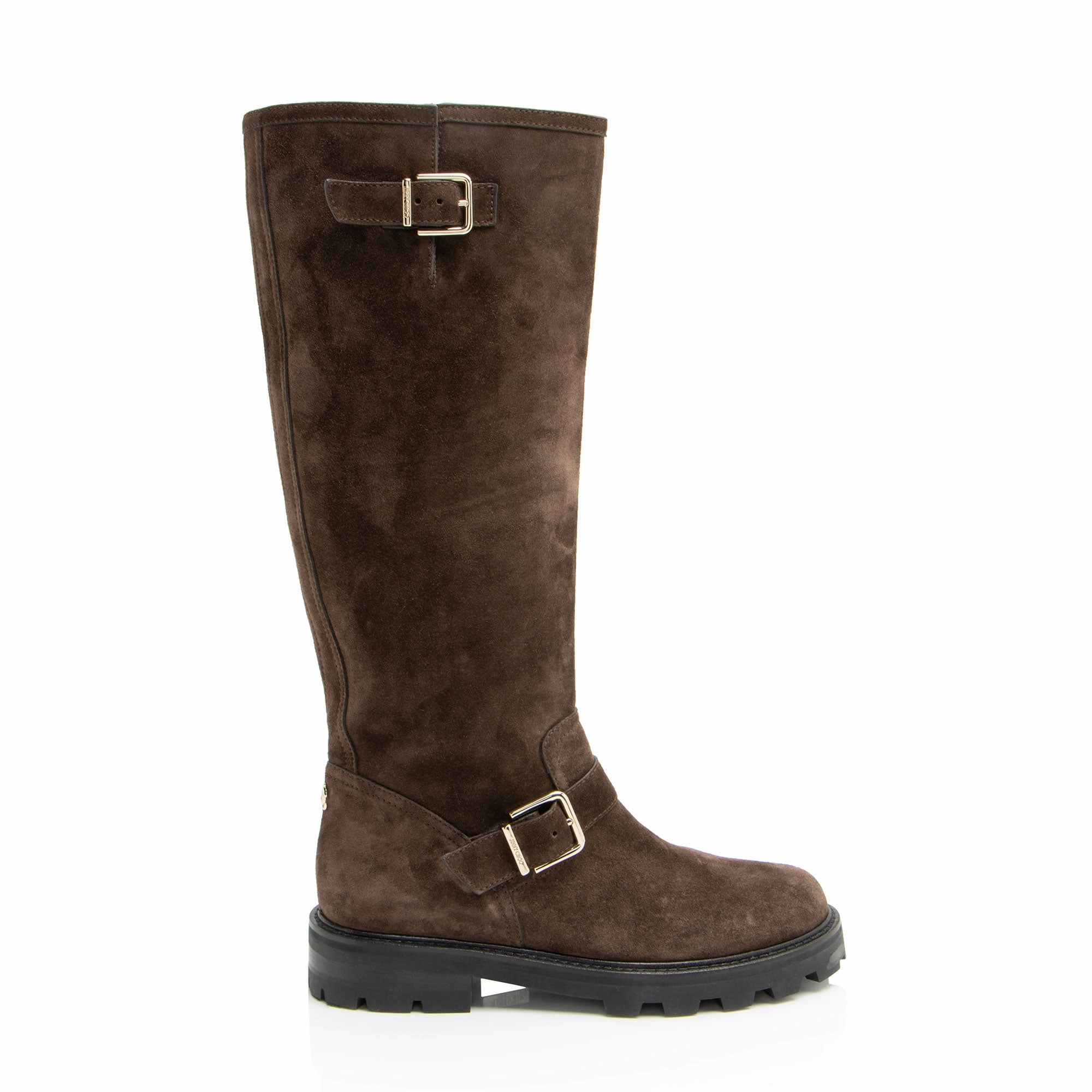 Work Approved Jimmy Choo Suede Crosta Biker Boots