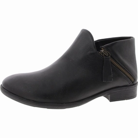 Breath Flow Quick Comfort Womens Double Zipper Leather Booties