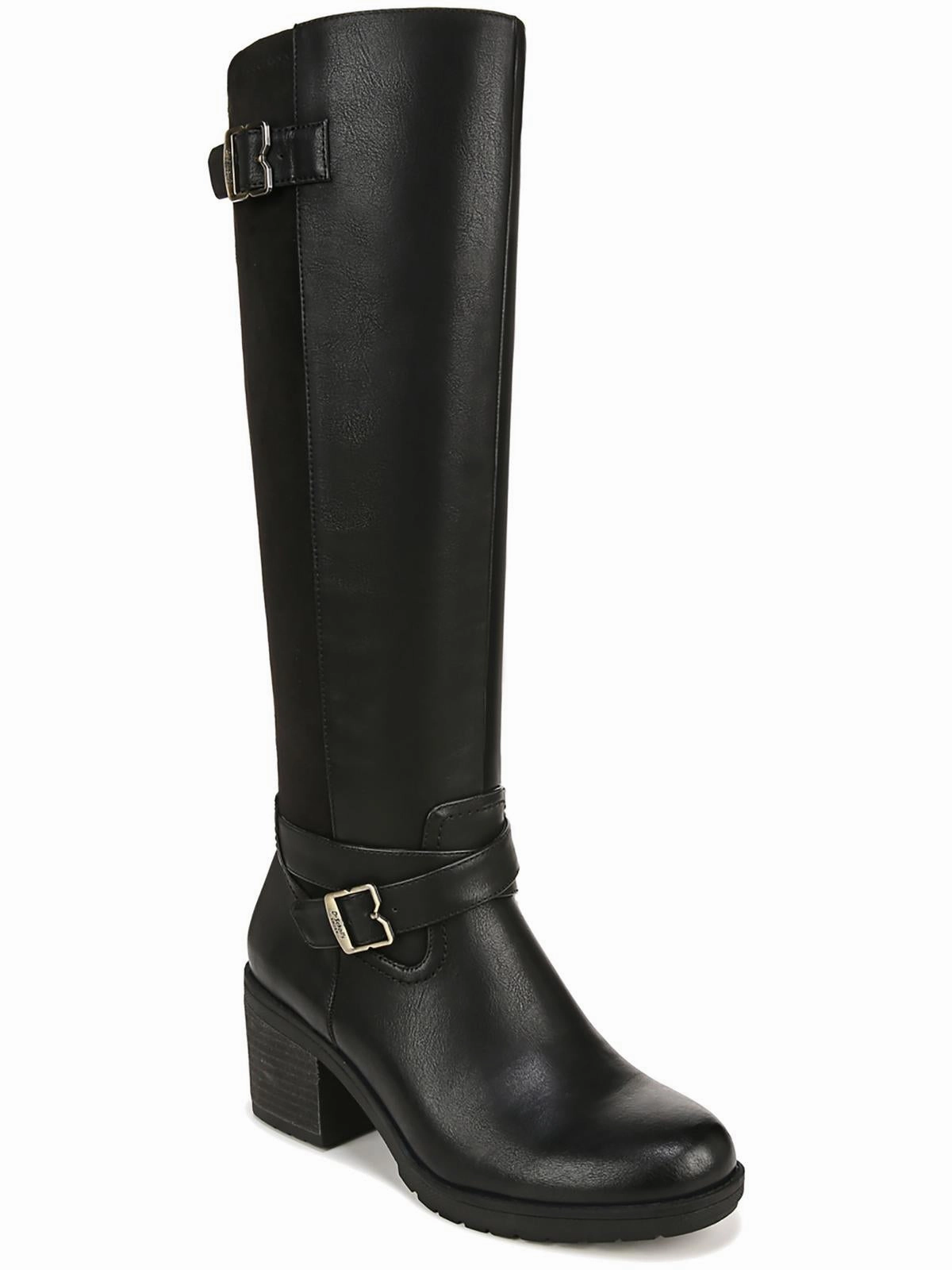 Everyday Walk PRAIRIE Womens Faux Leather Block Heel Knee-High Boots