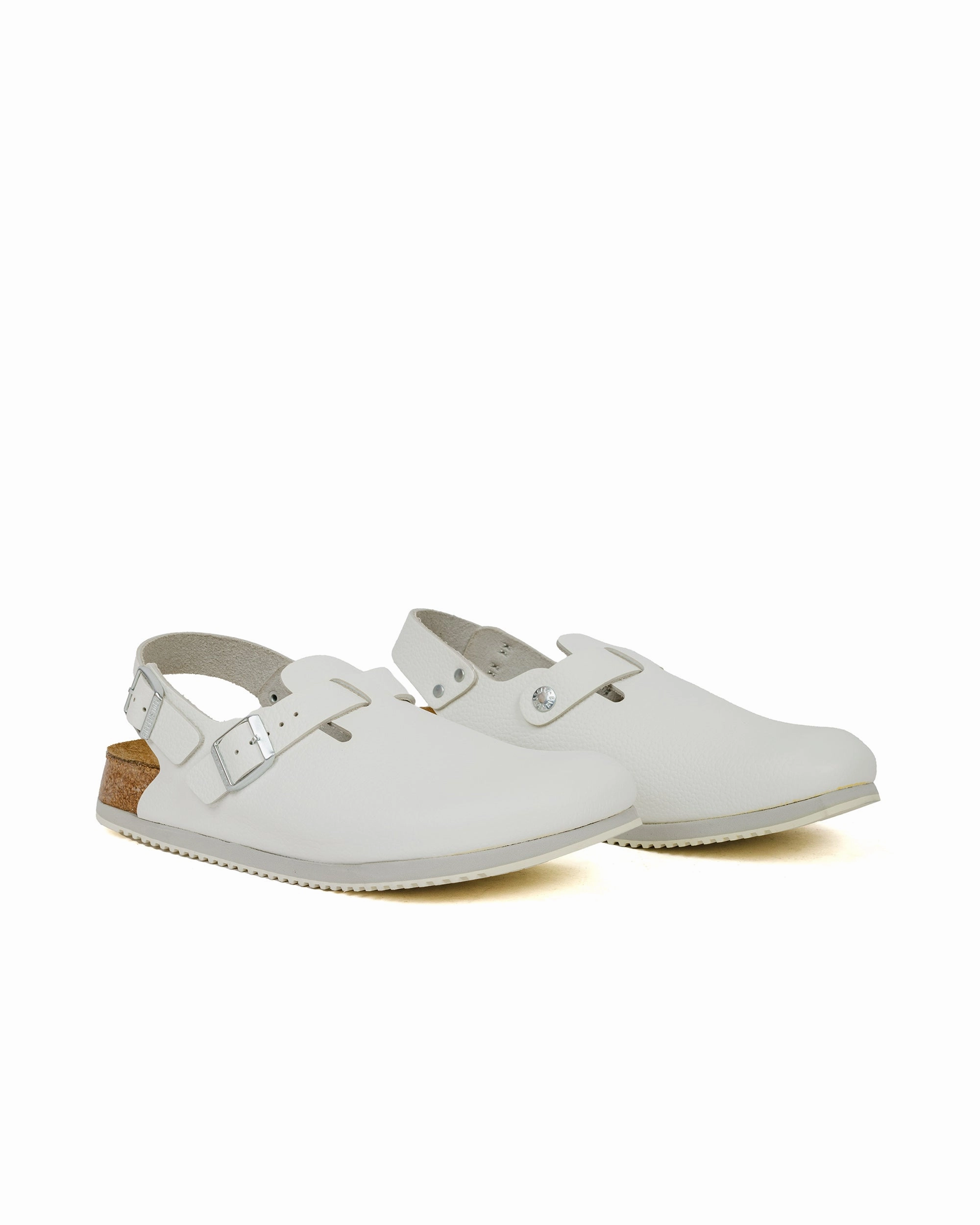 Birkenstock Tokio Super Grip Leather White spring fresh Flexible