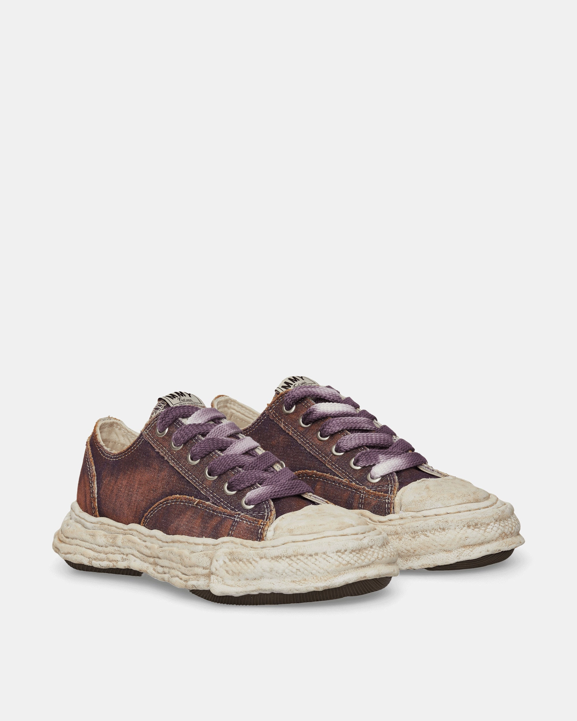 Comfy Feel Peterson 23 OG Sole Washed Denim Low Sneakers Purple
