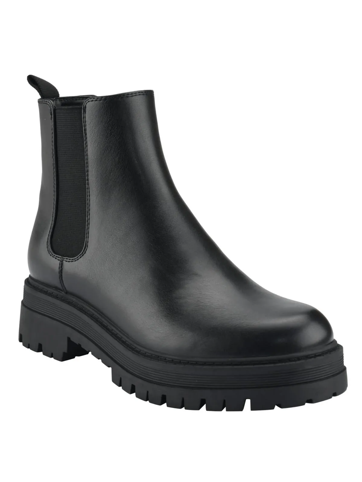 Pietro Womens Faux Leather Slip-On Chelsea Boots Casual Comfort Anti Odor Weekend Camping