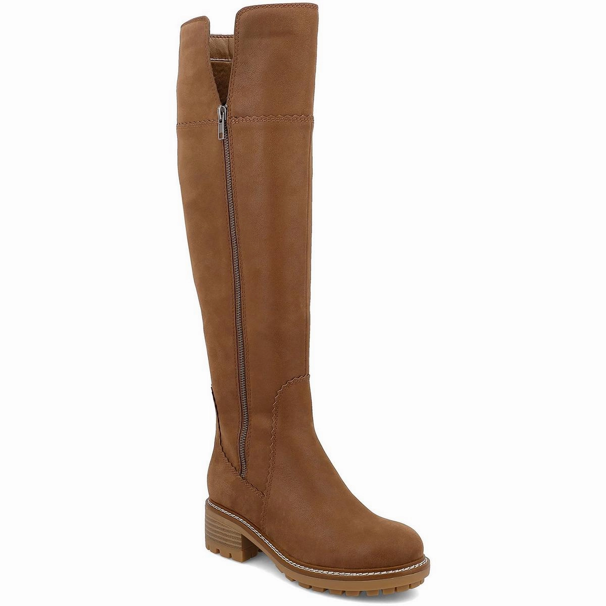 PIKE Womens Open Stitch Manmade Over-The-Knee Boots Temperature Regulating