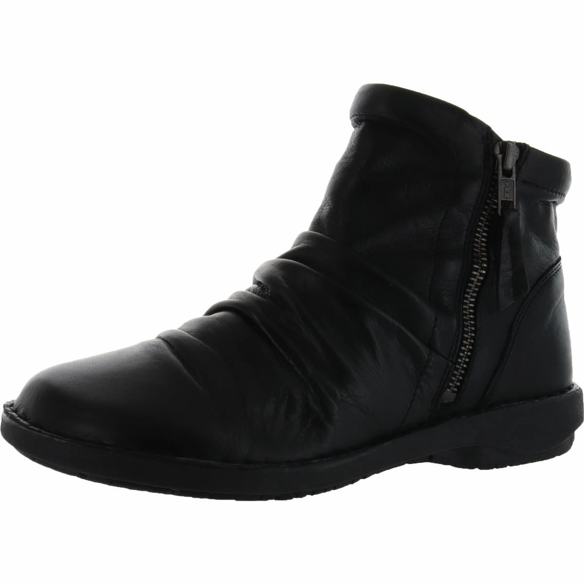 Rugged Built Work Commute PLEASANT Womens Leather Slouchy Ankle Boots