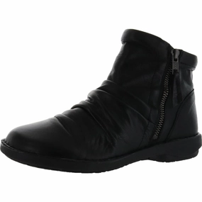 Rugged Built Work Commute PLEASANT Womens Leather Slouchy Ankle Boots