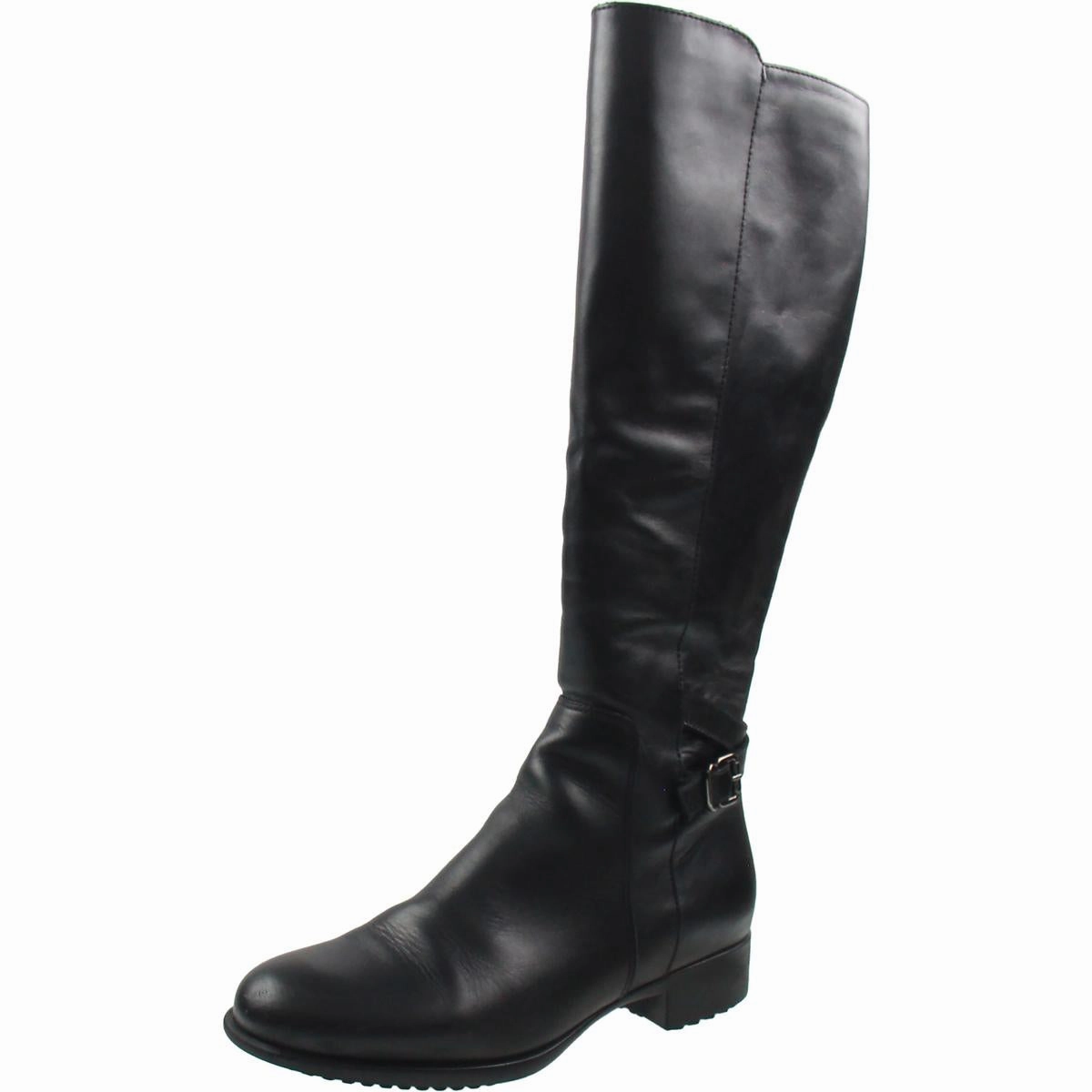 outdoor chill Hope Step Womens Cushioned Footbed Leather Knee-High Boots