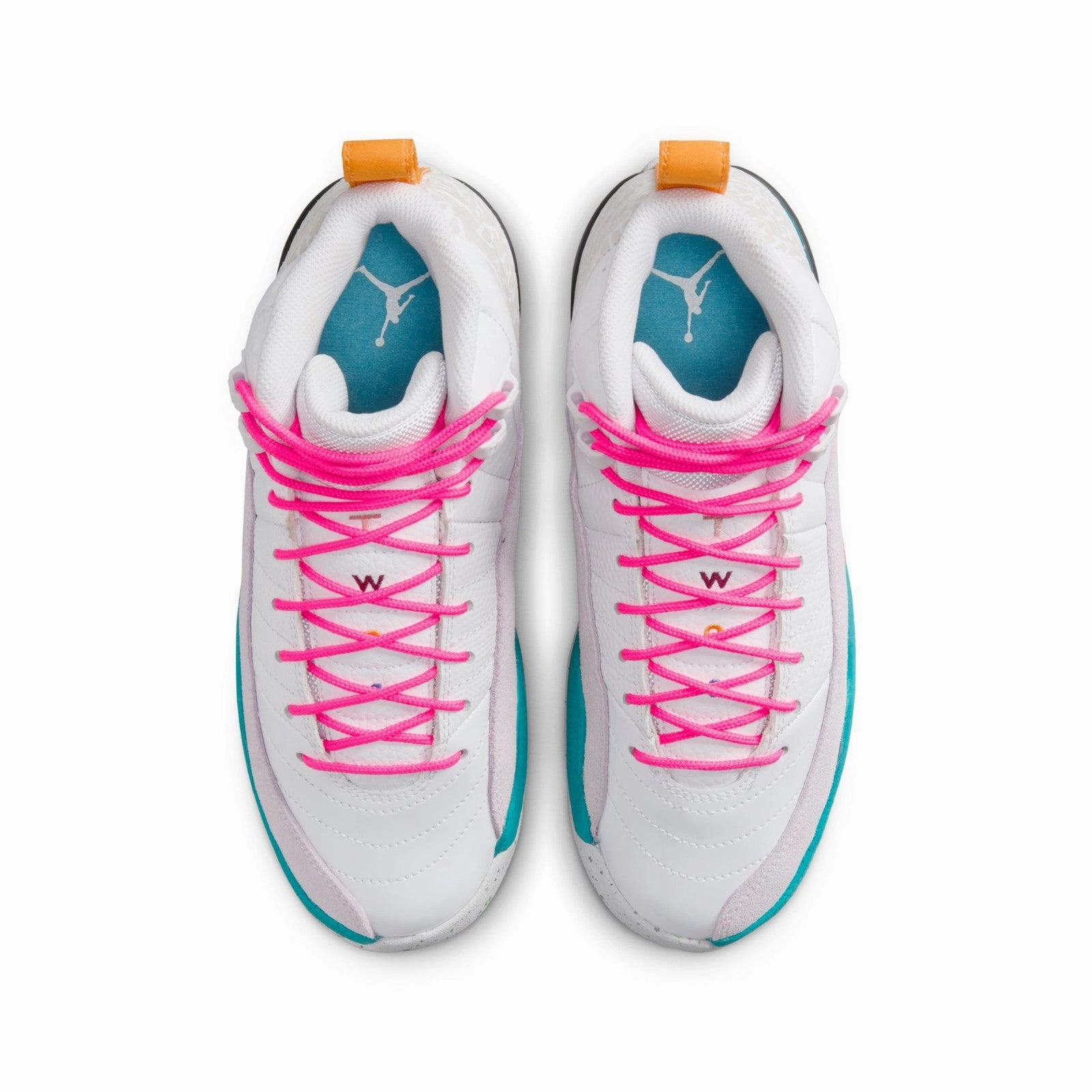 Anti Collision Toe Box Lightweight Cushion Air Jordan 12 Retro "White Vapor Green" Grade Schol Kids Shoes 153265-130