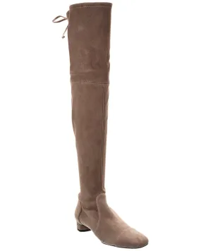 Supportive sole Functional Appeal Stuart Weitzman Bridget City Suede Over-The-Knee Boot