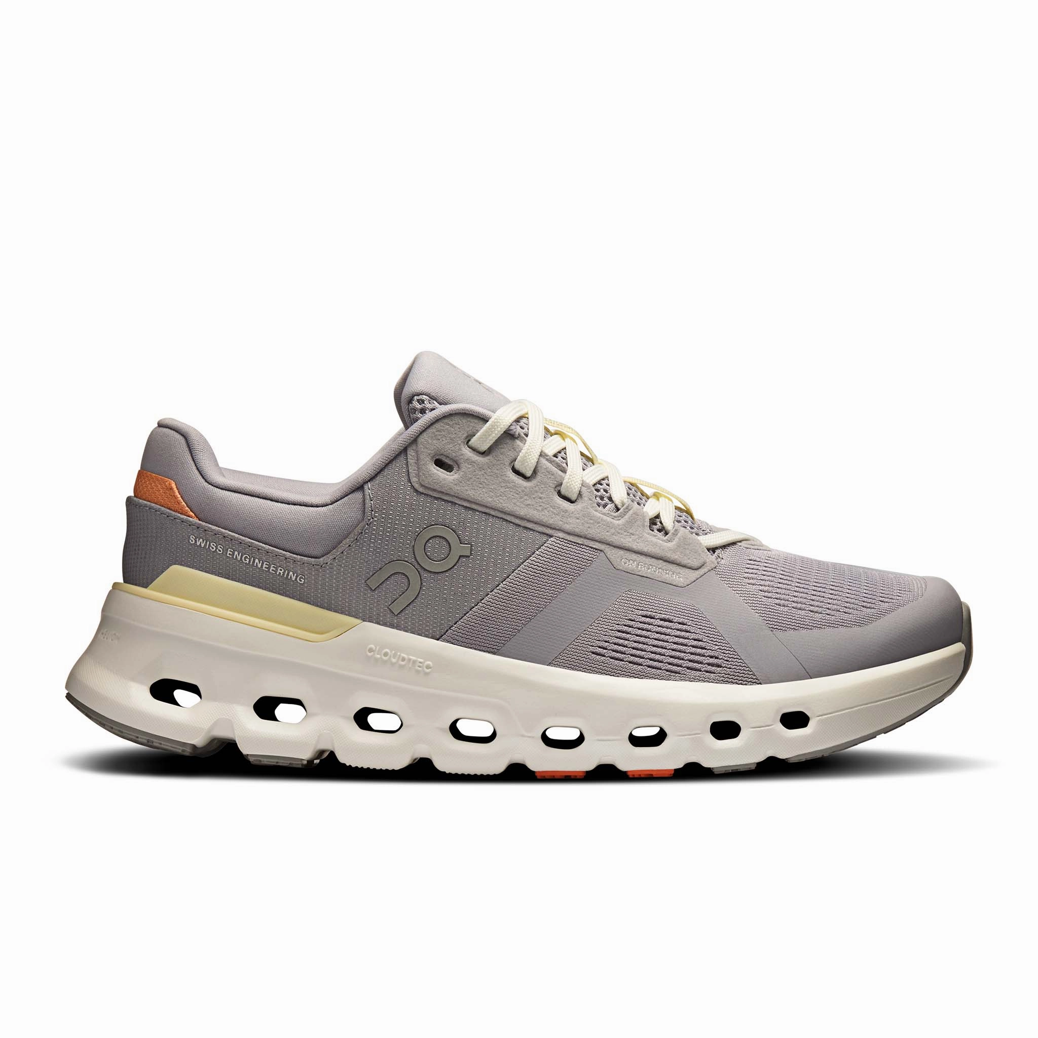 On | Women's Cloudrunner 2 Running Shoes - Lilac/Ivory Road - race