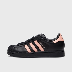 adidas Women's Superstar II Core Black / Glow Pink Foot Reaction Frame Traction