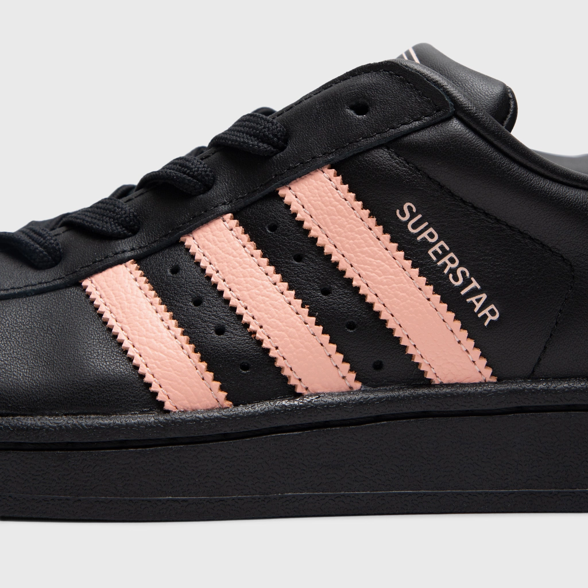 Good Traction Sneakers Water Resistant adidas Women's Superstar II Core Black / Glow Pink
