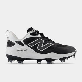 modern shoe design Lunarlon New Balance Women's Fresh Foam X Velo v4 Molded Softball Cleats - Black SPVELOK4