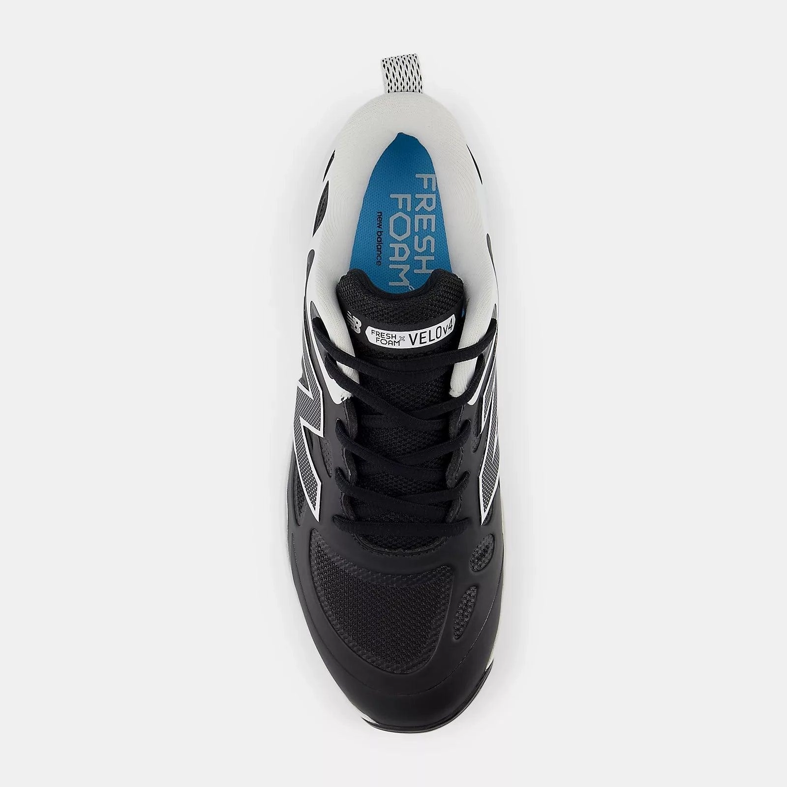 reflective running shoes stability - focused shoe purpose New Balance Women's Fresh Foam X Velo v4 Molded Softball Cleats - Black SPVELOK4