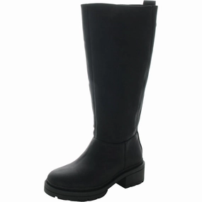 Stable Support Nature Lover Womens Zipper Faux Leather Knee-High Boots