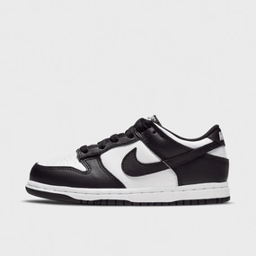 Good Traction Flexible forefoot Nike Dunk Low PS White / Black - White