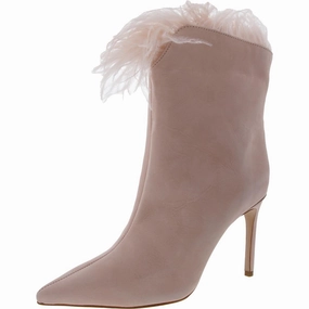 Anti-Skid Mid Rise S2125000340002U Womens Fringe Leather Ankle Boots