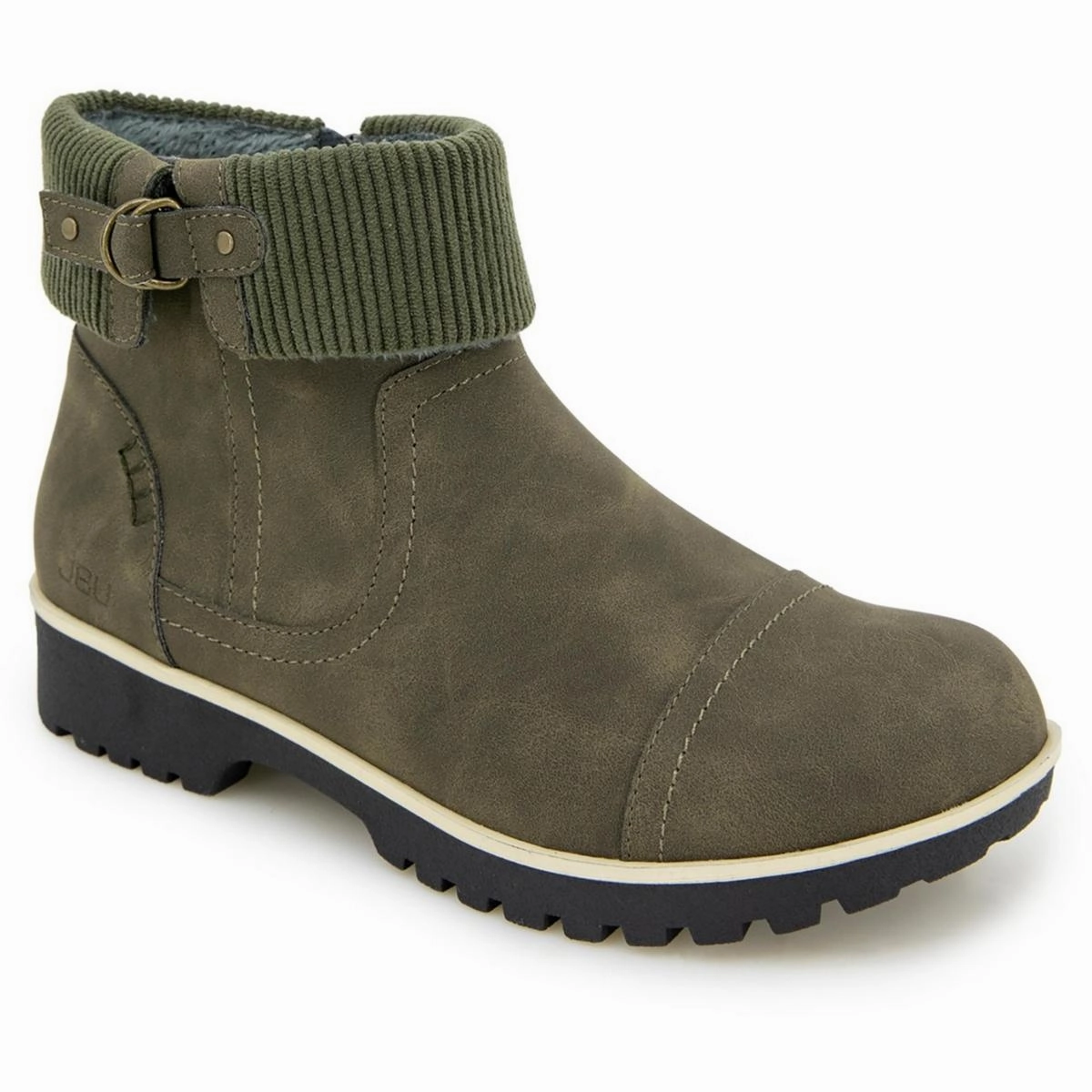 Rough Ready Karissa Encore Womens Water Resistant Faux Leather Ankle Boots