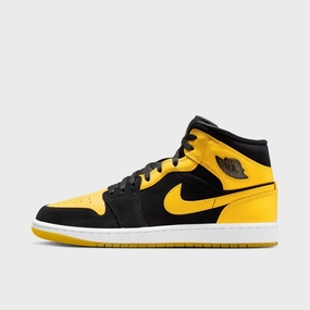 Multi Layer Composite Jordan 1 Mid Black / Varsity Maize - White