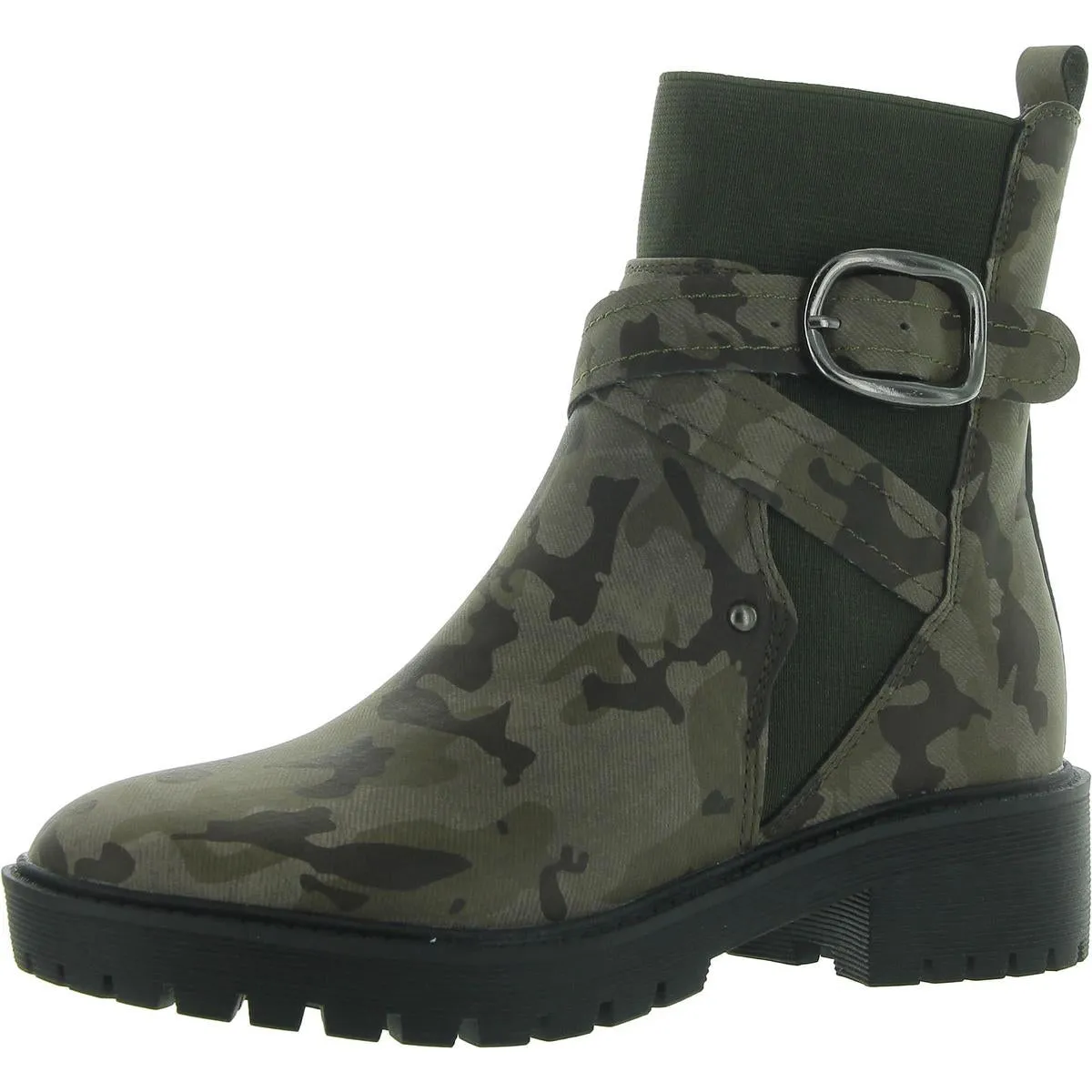 Rugged Built River Crossing RubberOutsole Cammen Womens Buckle Pull On Ankle Boots