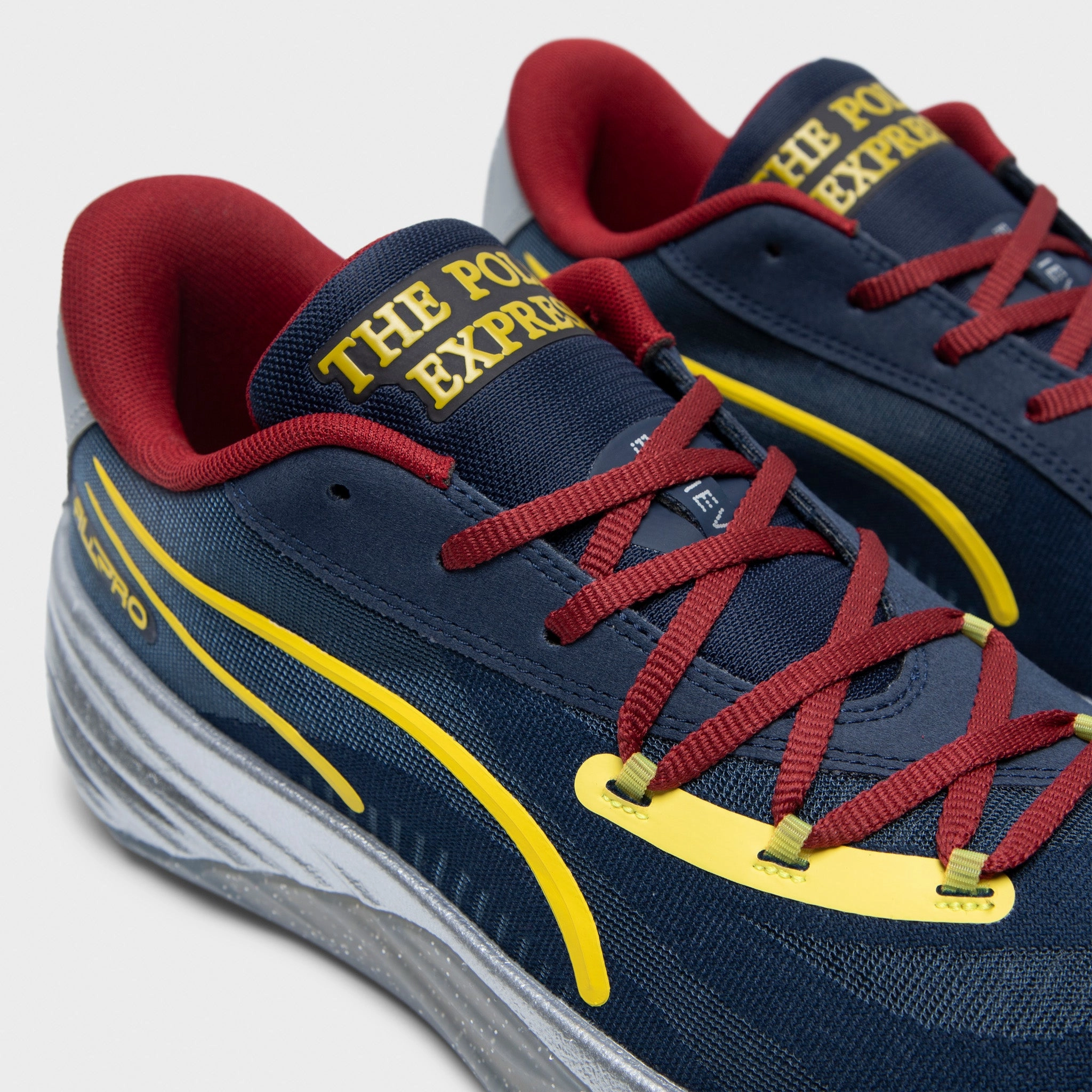 Spin Quick Gum Rubber Outsole PUMA All-Pro NITRO Club Navy / Intense Red