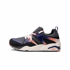 Sneaker Socks Puma Blaze of Glory Psychedelics (Ebony-Carnation Pink) Men's Shoes 387576-02