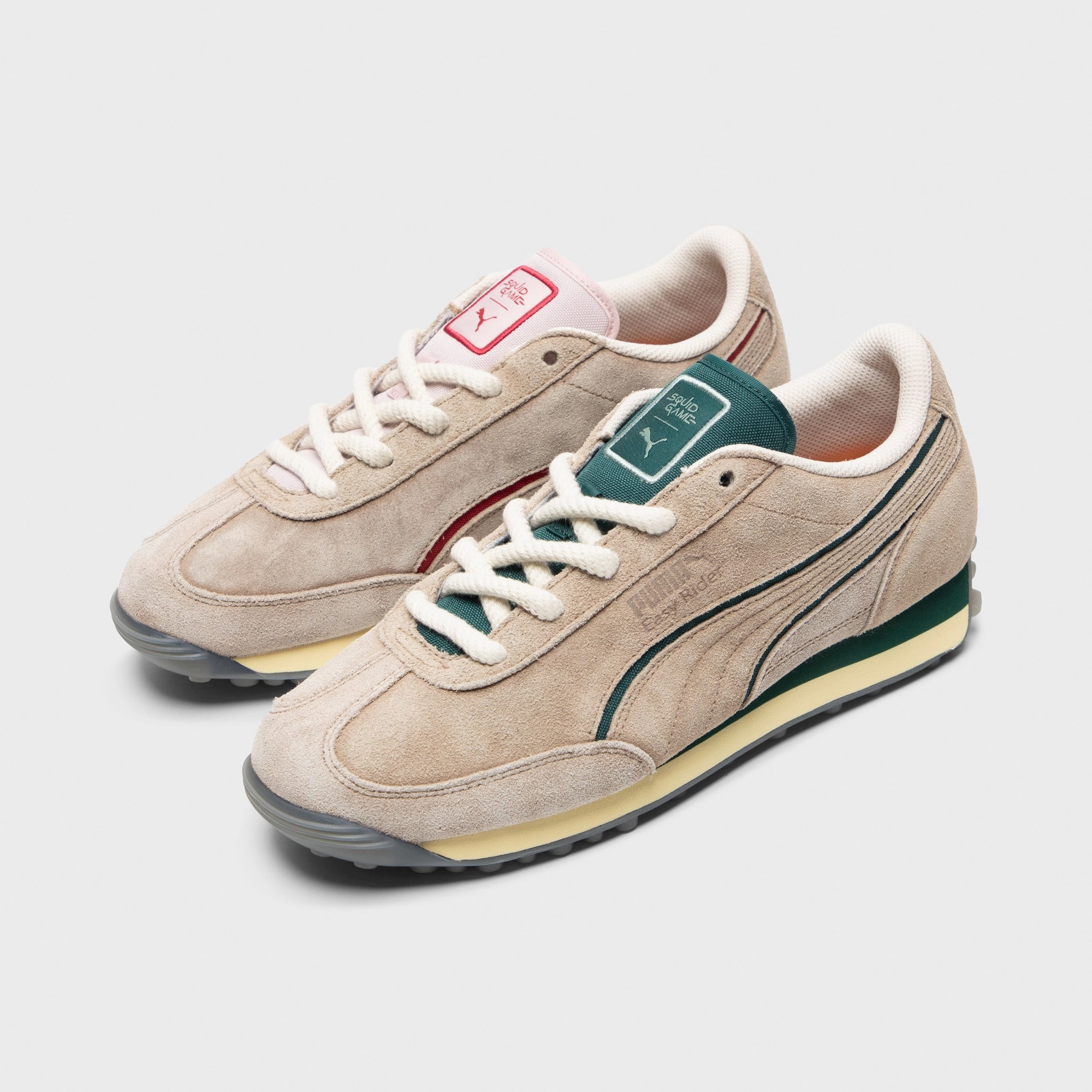 Cozy Motion Petal Path Puma Easy Rider x Squid Games Silver / Green