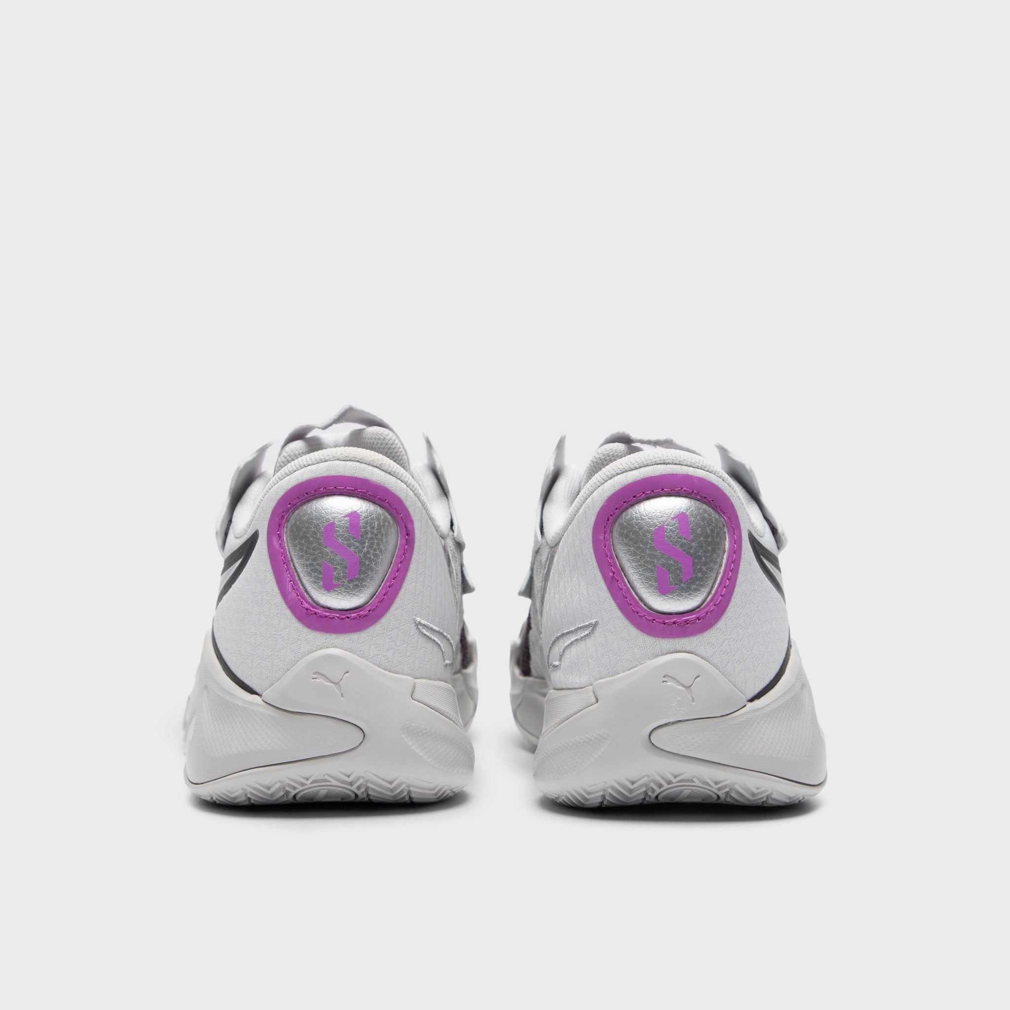 Unibody Upper Construction PUMA Juniors' Scoot Zeros II "Sterling" Feather Gray / Wild Berry