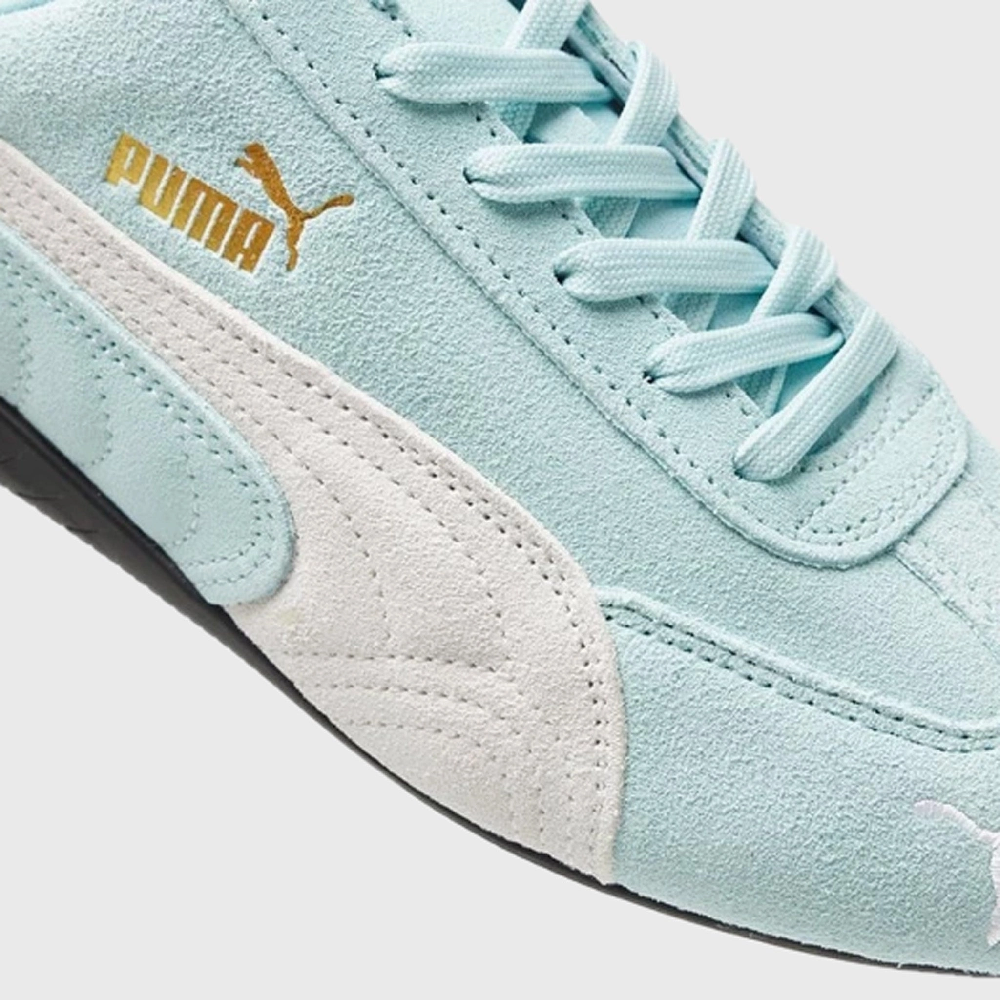 PUMA Juniors' Speedcat OG Safe Lake / White SoftMaterial Flexible Comfort