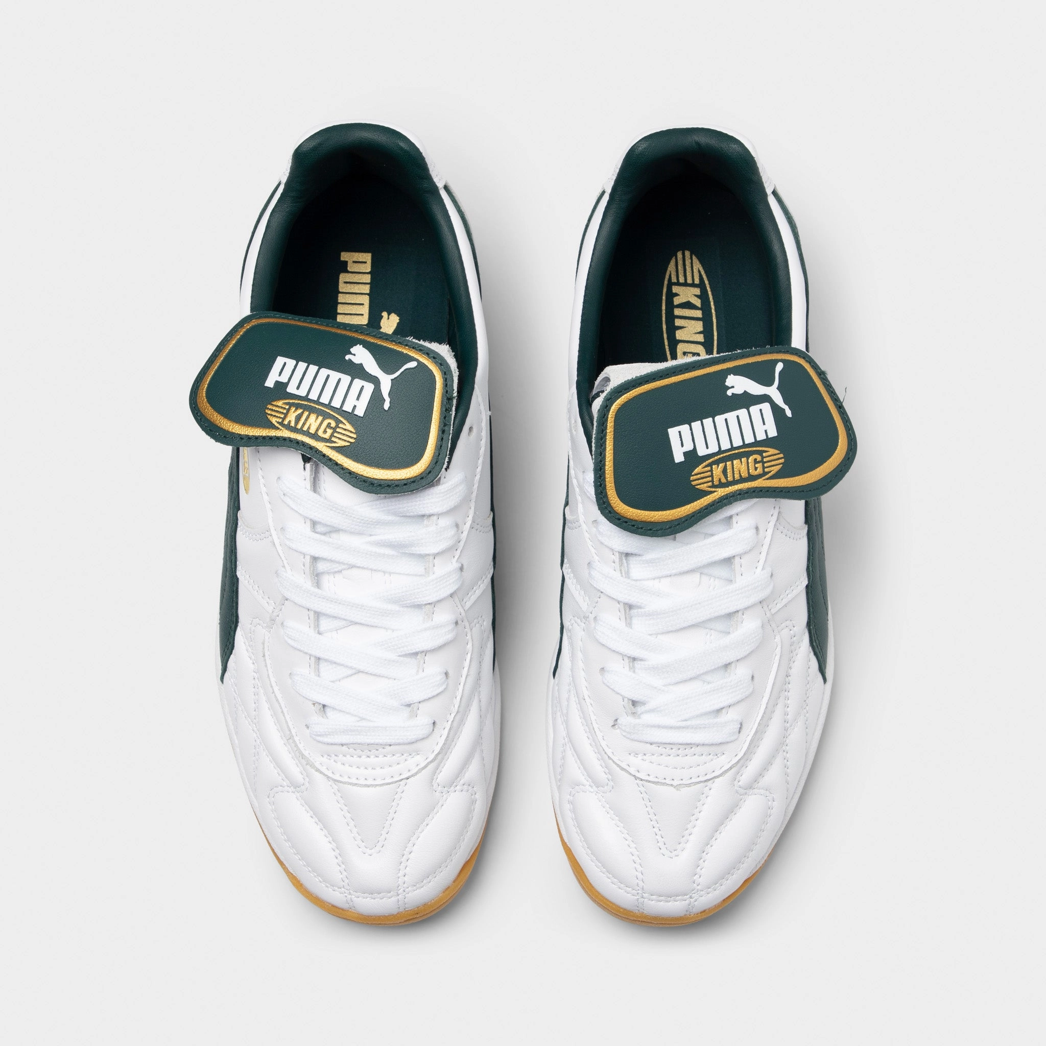 Porous Structure Puma King Indoor White / Green / Gold